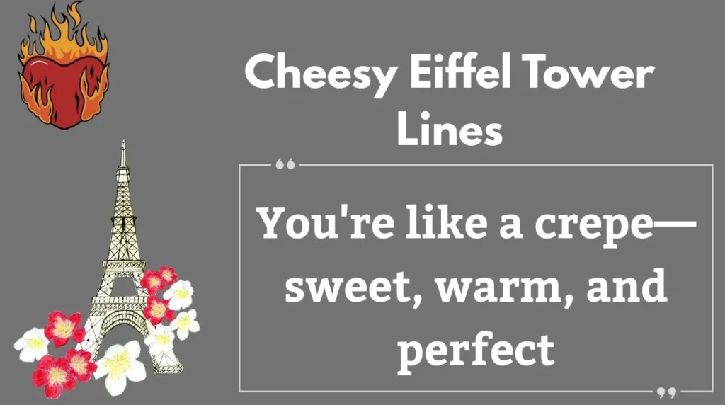 Cheesy Eiffel Tower Lines
