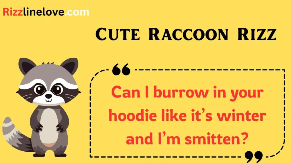 Cute Raccoon Rizz