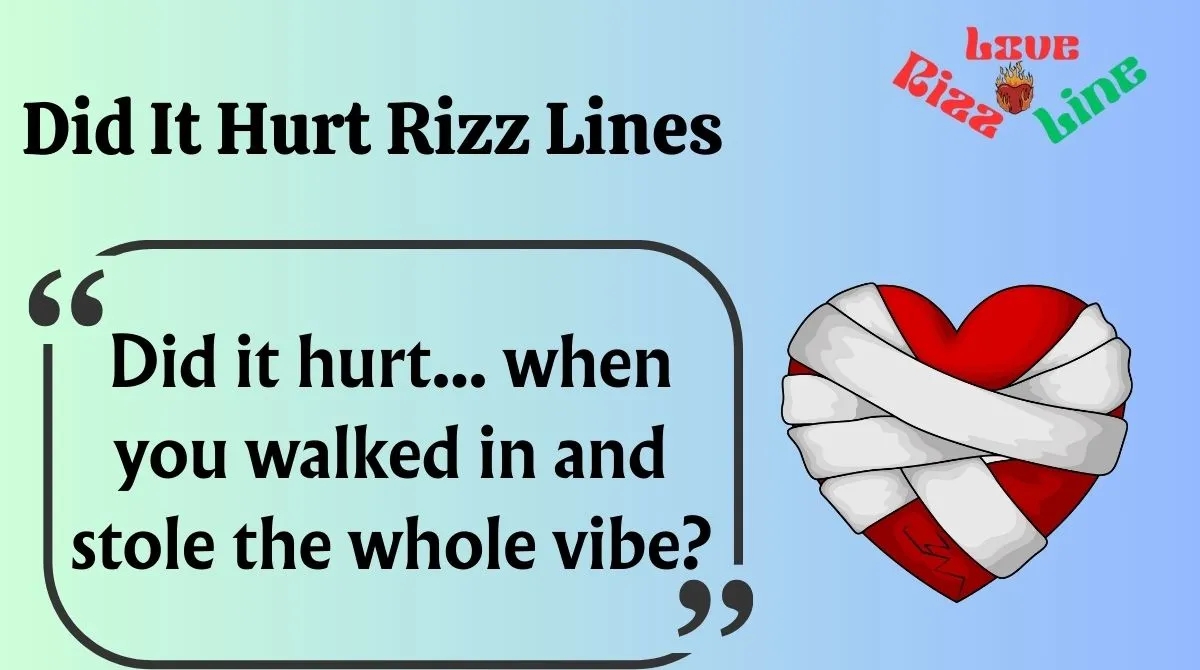 You are currently viewing 🔥 156+ Did It Hurt Rizz Lines (2025) 😈💘 Ultimate Flirty Comebacks That Hit Different!