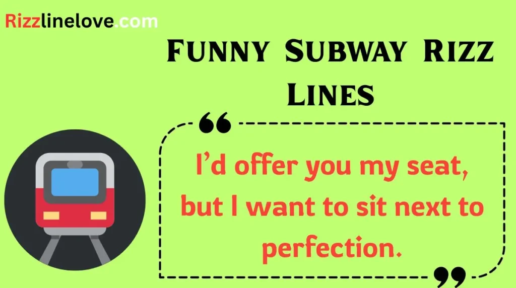Funny Subway Rizz Lines