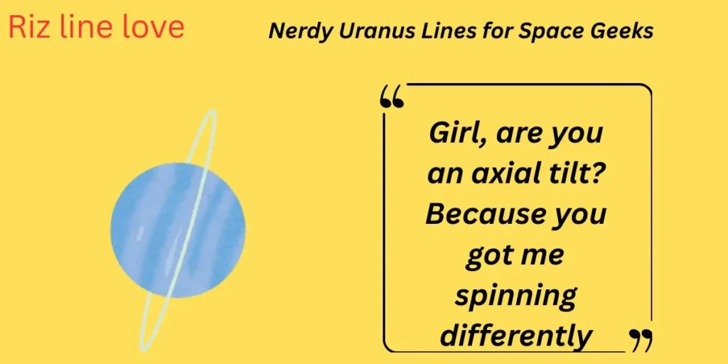 Nerdy Uranus Lines for Space Geeks