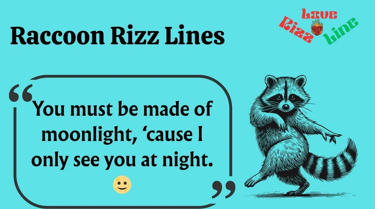 You are currently viewing 🦝 131+ Raccoon Rizz Lines (2025) That’ll Steal Hearts Like Trash at Midnight 💘🔥