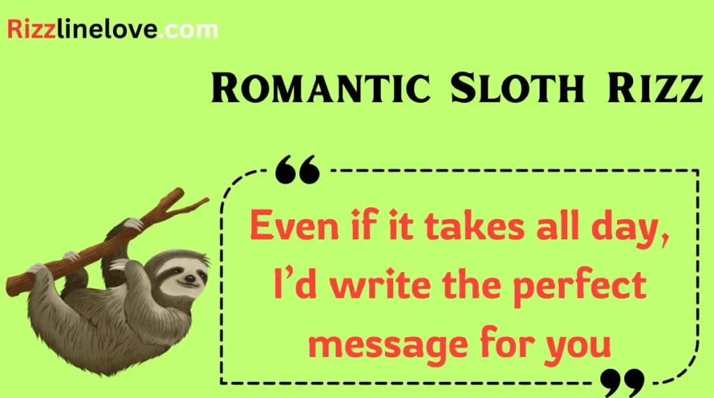 Romantic Sloth Rizz