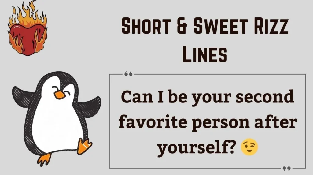 Short & Sweet Rizz Lines