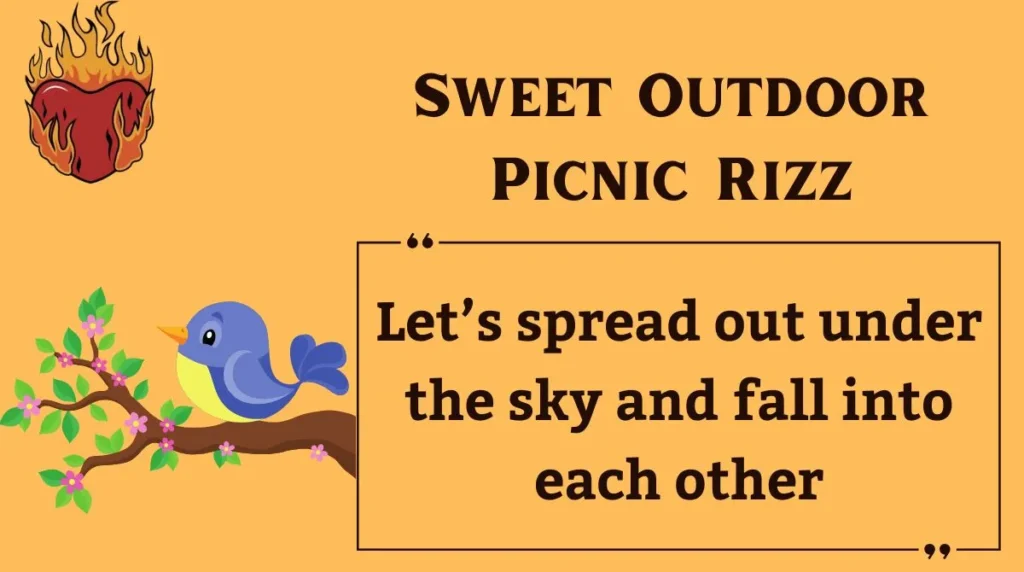 Sweet Outdoor Picnic Rizz