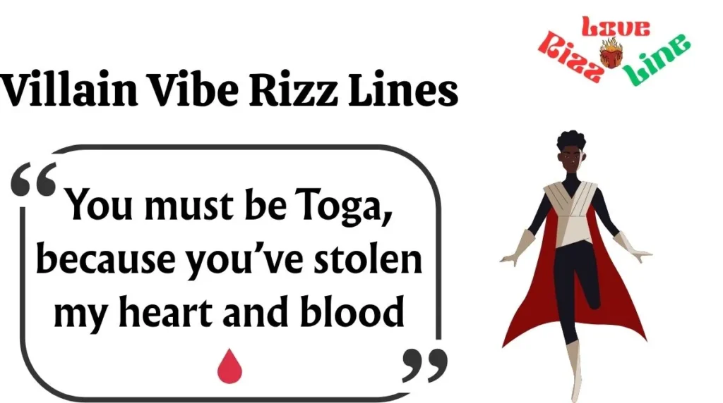 Villain Vibe Rizz Lines