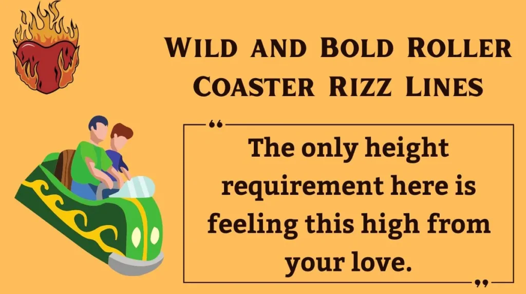 Wild and Bold Roller Coaster Rizz Lines
