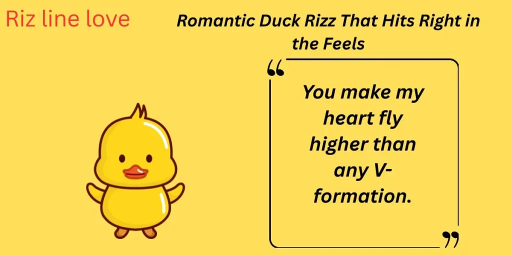 Romantic Duck Rizz That Hits Right in the Feels