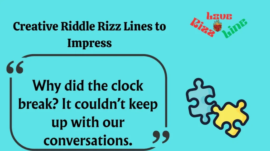 Creative Riddle Rizz Lines to Impress