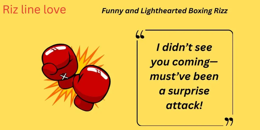 Funny and Lighthearted Boxing Rizz