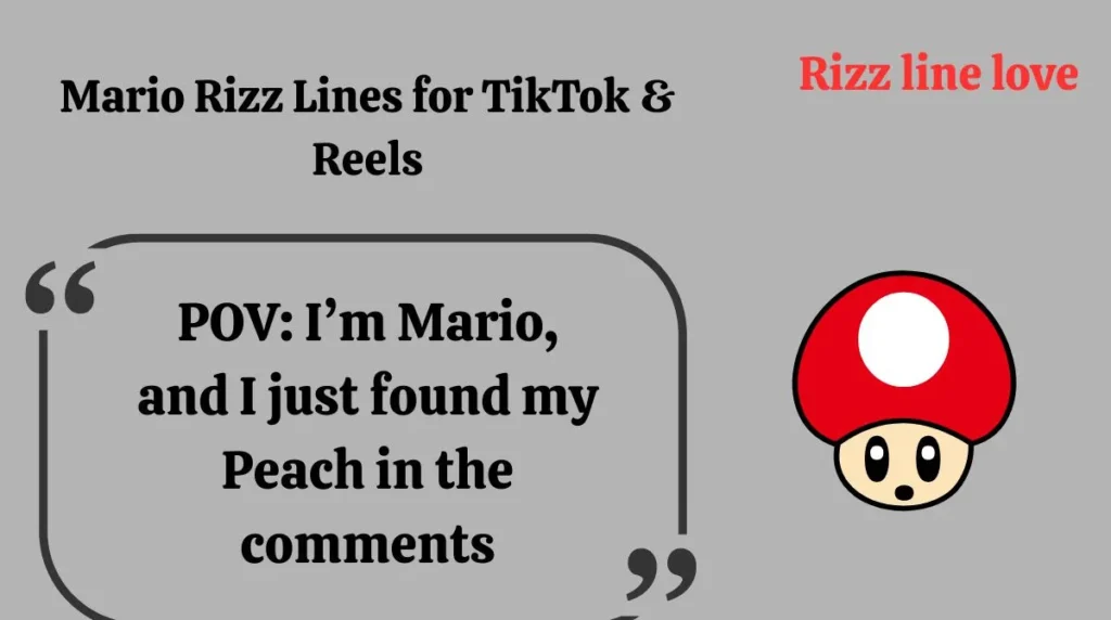 Mario Rizz Lines for TikTok & Reels