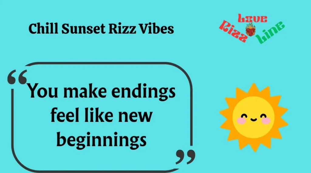 Chill Sunset Rizz Vibes