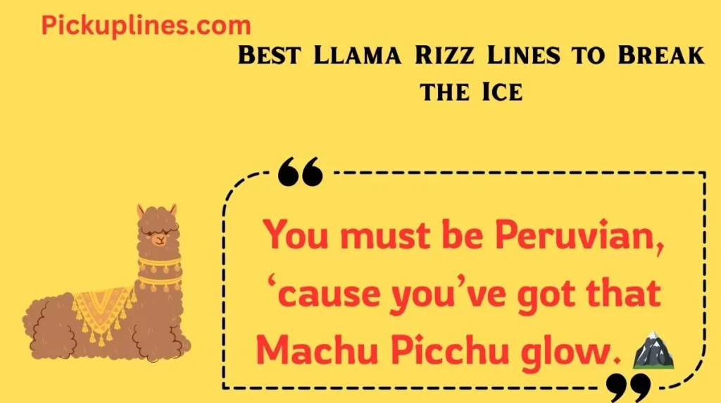 Best Llama Rizz Lines to Break the Ice