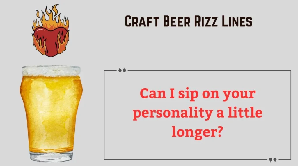 Craft Beer Rizz Lines