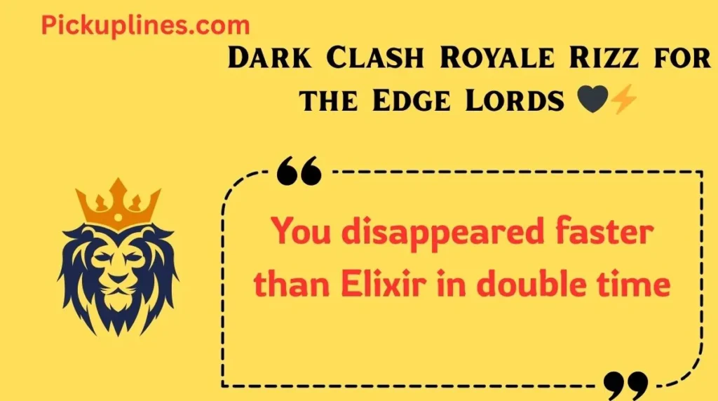 Dark Clash Royale Rizz for the Edge Lords 