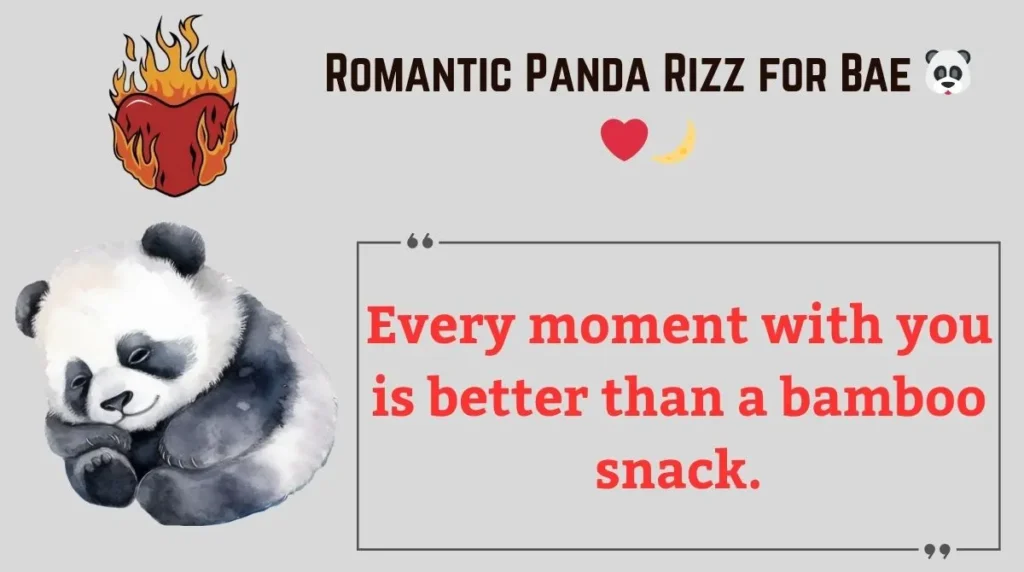 Romantic Panda Rizz for Bae 