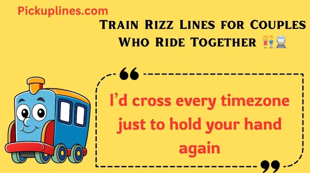 Train Rizz Lines for Couples Who Ride Together 