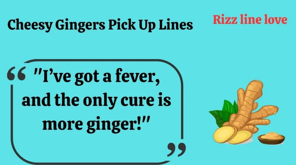Cheesy Gingers Pick Up Lines