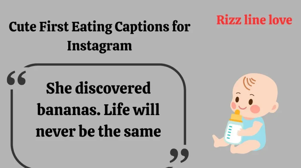 Cute First Eating Captions for Instagram