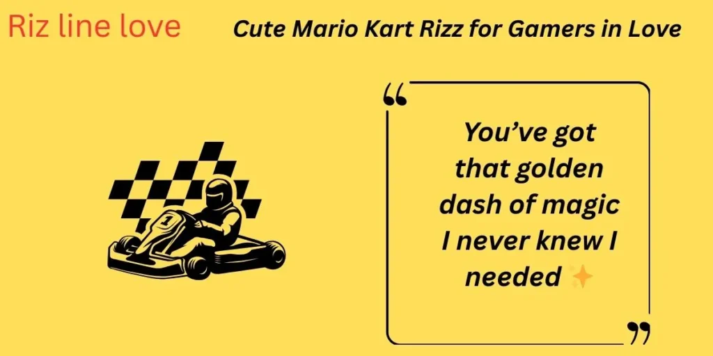 Cute Mario Kart Rizz for Gamers in Love