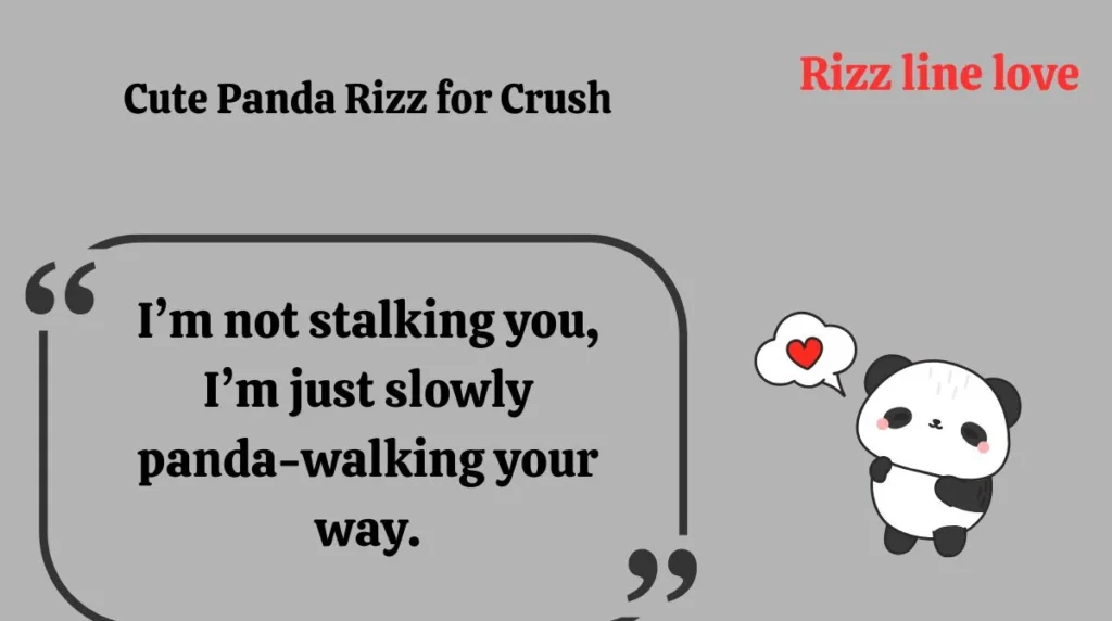 Cute Panda Rizz for Crush