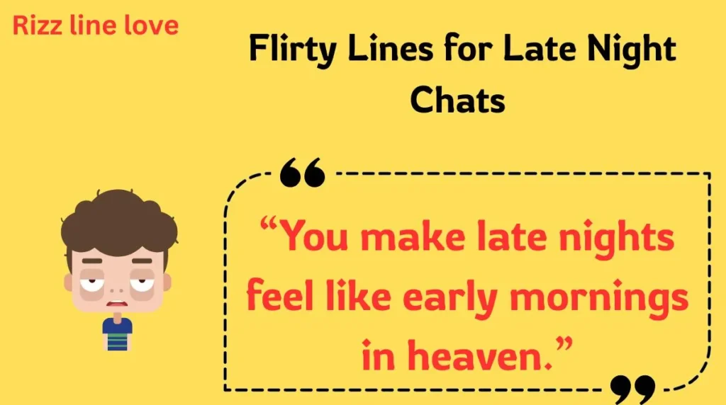  Flirty Lines for Late Night Chats
