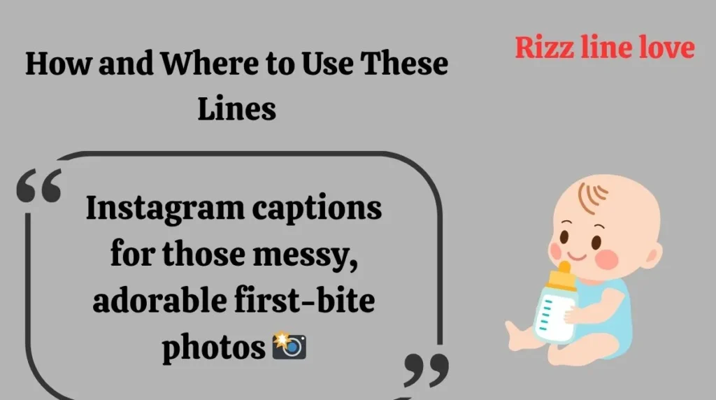 How and Where to Use These Lines