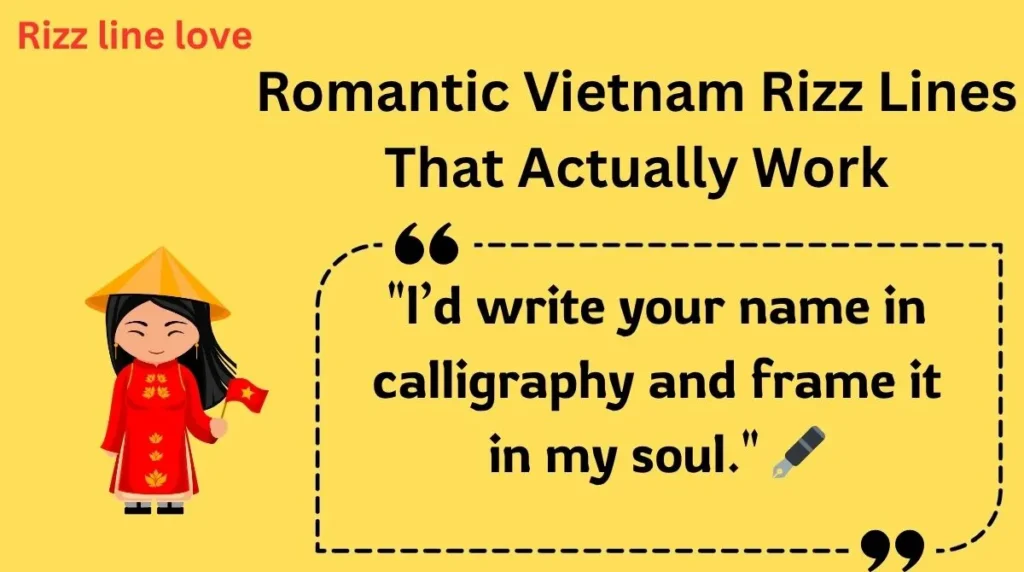 Romantic Vietnam Rizz Lines That Actually Work