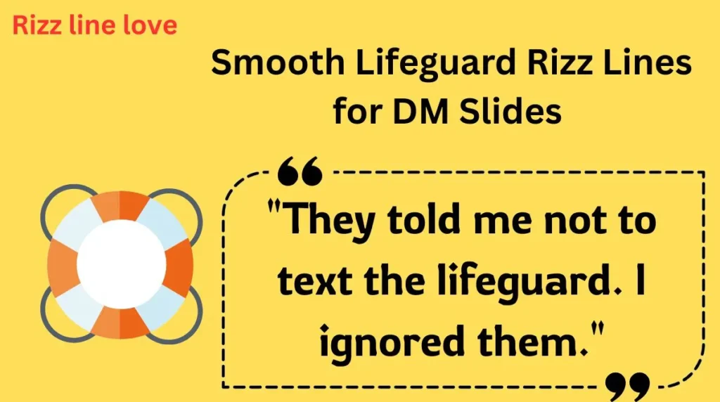  Smooth Lifeguard Rizz Lines for DM Slides