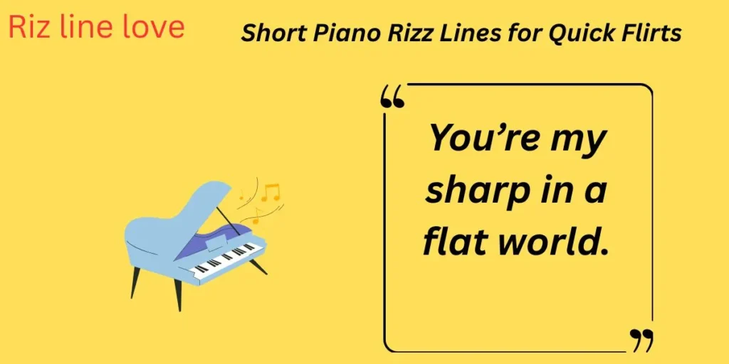 You’re my sharp in a flat world.
