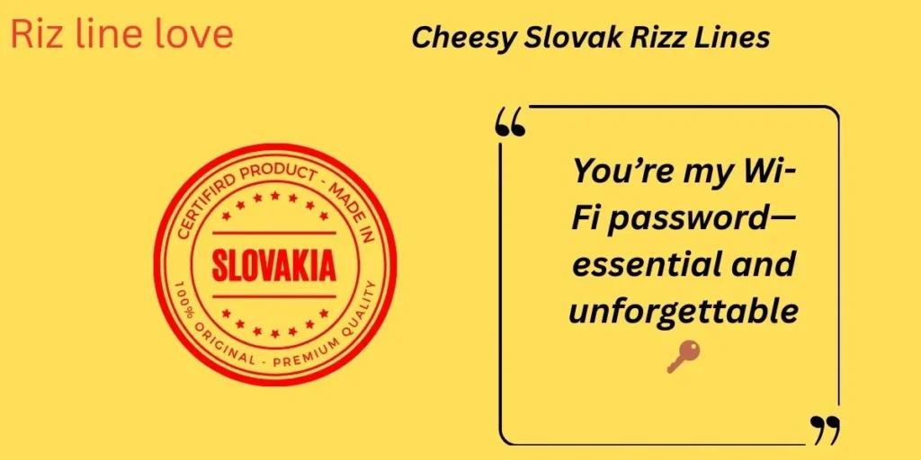 Cheesy Slovak Rizz Lines
