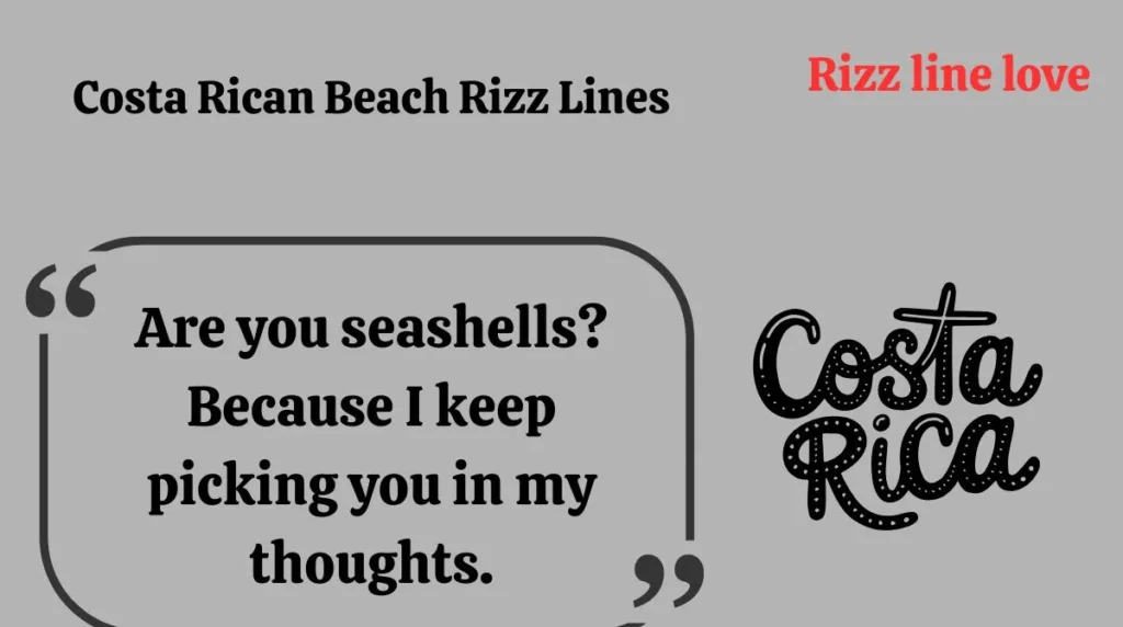 Costa Rican Beach Rizz Lines