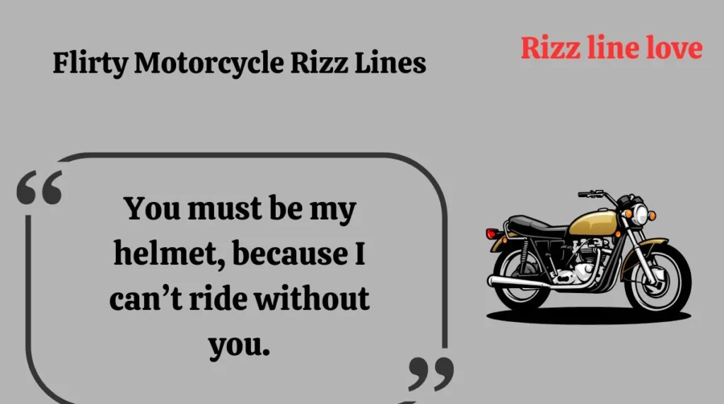 Flirty Motorcycle Rizz Lines