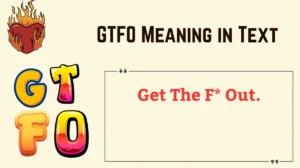 GTFO Meaning in Text