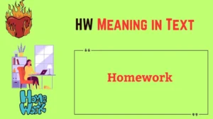 HW Meaning in Text