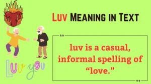 Luv Meaning in Text