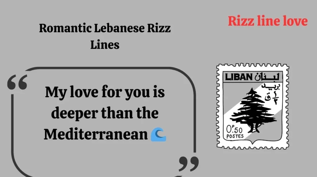 Romantic Lebanese Rizz Lines