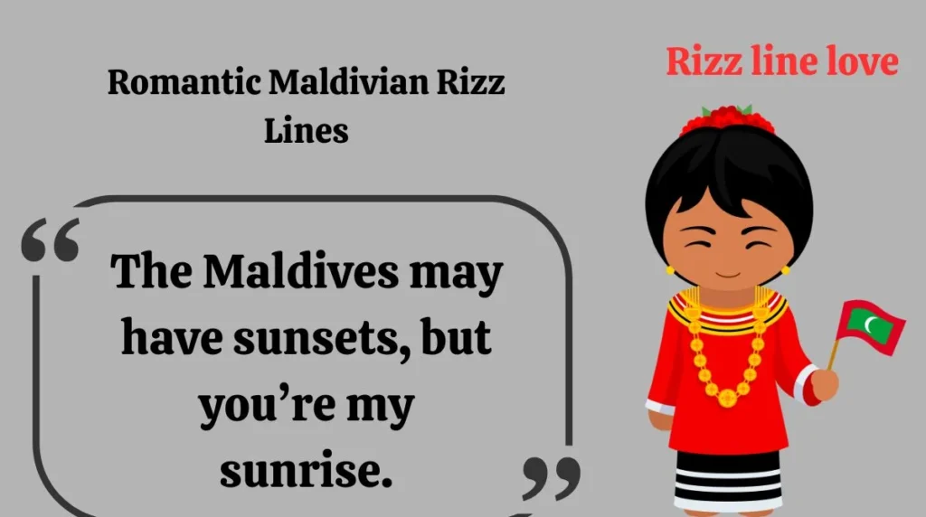 Romantic Maldivian Rizz Lines