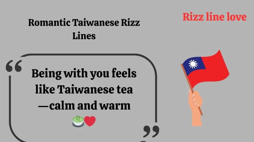 Romantic Taiwanese Rizz Lines