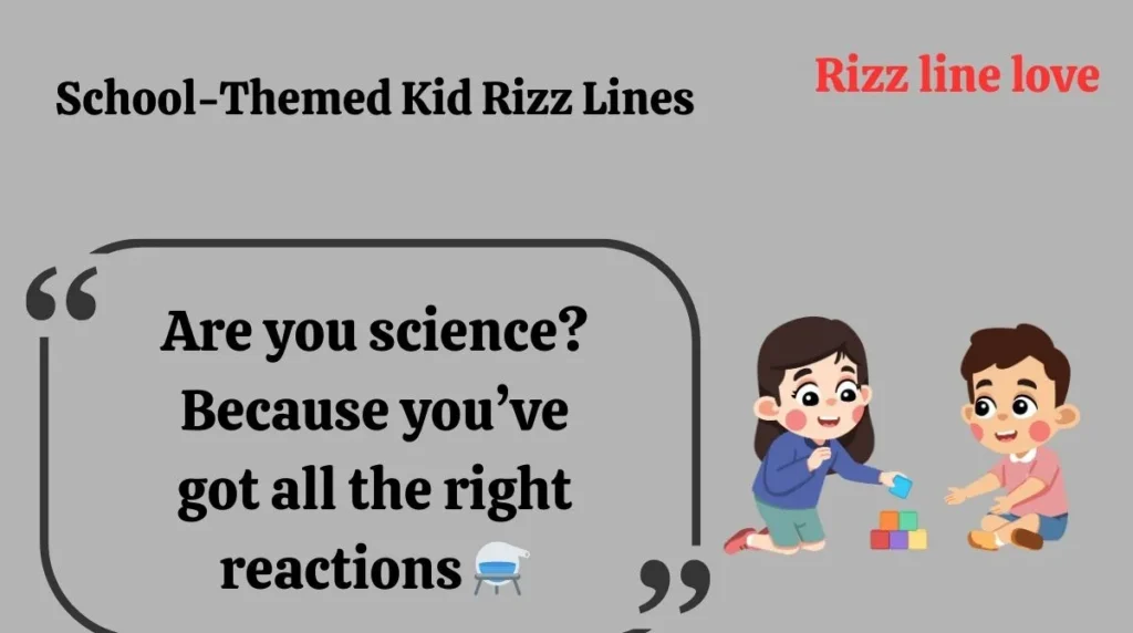 School-Themed Kid Rizz Lines
