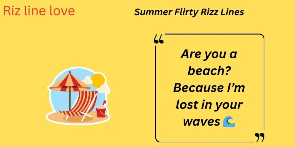 Summer Flirty Rizz Lines