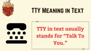 TTY Meaning in Text