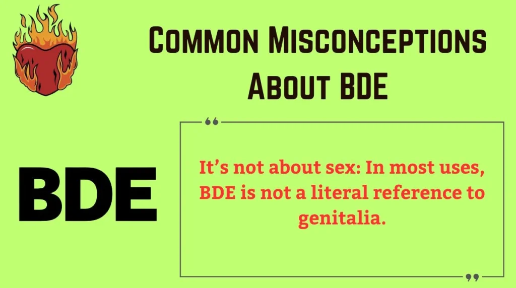 Common Misconceptions About BDE