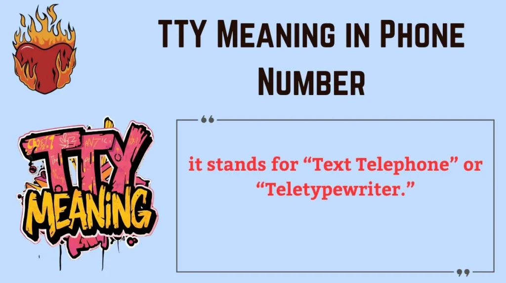 TTY Meaning in Phone Number